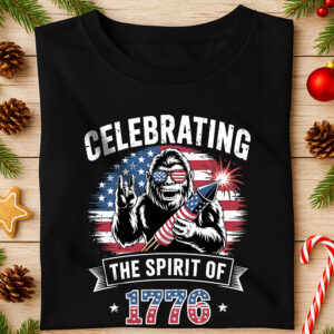 Alternative view of 250 Years America Semiquincentennial 4th of July 2026 Dark Shirt CH07 896762