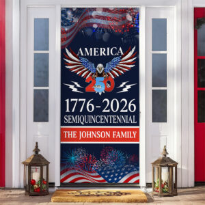 Alternative view of 250 Years America Semiquincentennial Door Cover America 250th Anniversary Gift CH07 899680