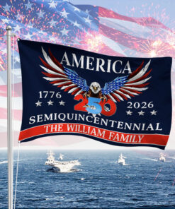 250 Years America Semiquincentennial Double-Sided House Flag
