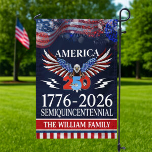 Alternative view of 250 Years America Semiquincentennial Garden Flag CH07 896818