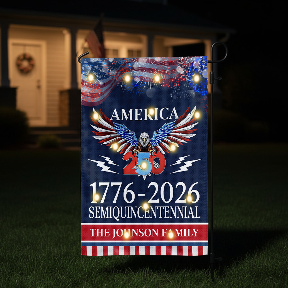 250 Years America Semiquincentennial Solar Led Garden Flag CH07 899130 - Image 5