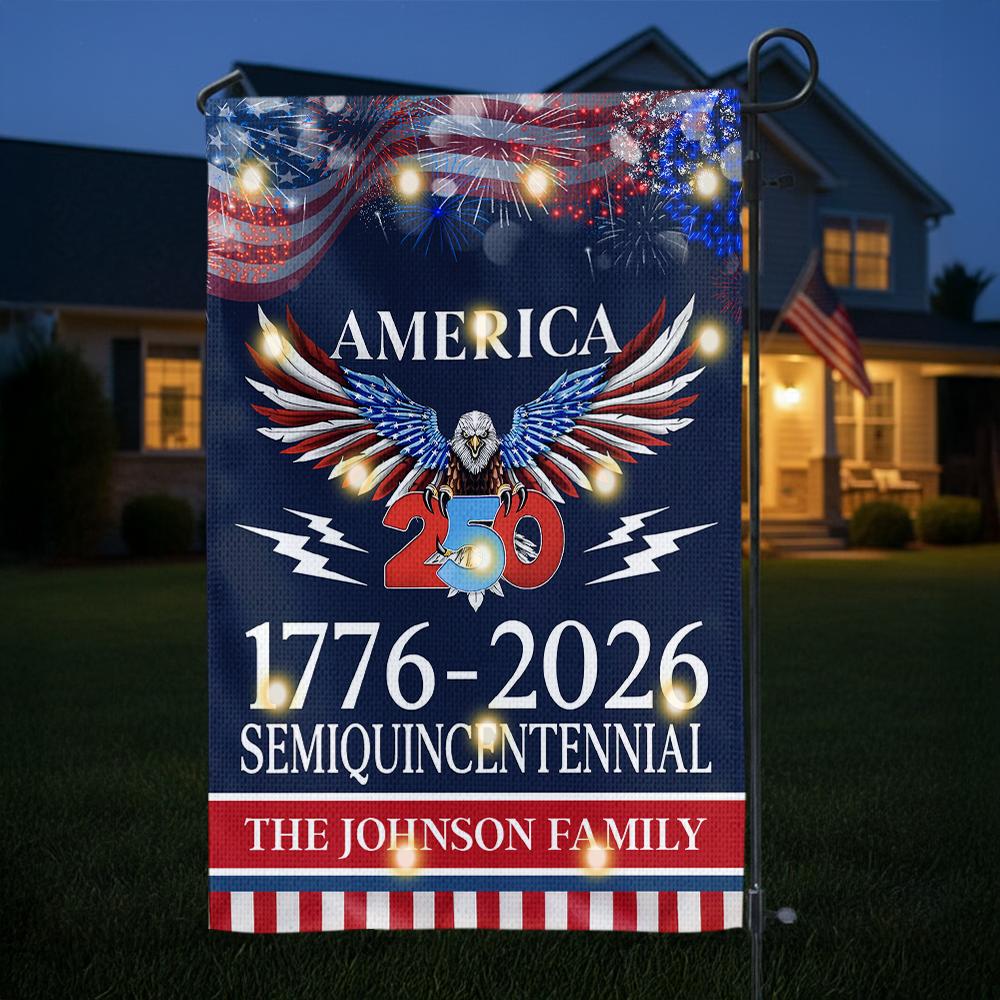 250 Years America Semiquincentennial Solar Led Garden Flag CH07 899130 - Image 4