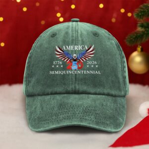 Alternative view of 250 Years America Semiquincentennial Washed Denim Baseball Cap CH07 899074