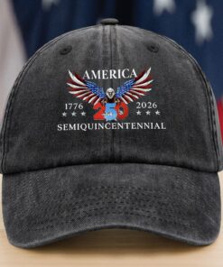 250 Years America Semiquincentennial Washed Denim Baseball Cap