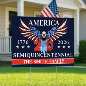 Alternative view of 250 Years America Semiquincentennial Yard Sign CH07 896816