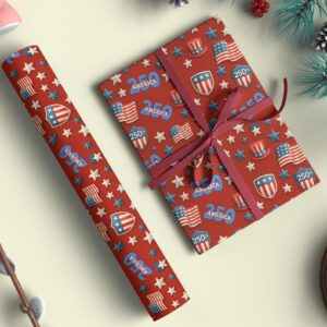 Alternative view of 250 Years America Wrapping Paper | Patriotic 250th Anniversary Wrapping Paper | Christmas Wrapping Paper 683441