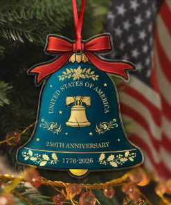 Alternative view of 250 Years Anniversary United States of America Acrylic Ornament Decor Gift