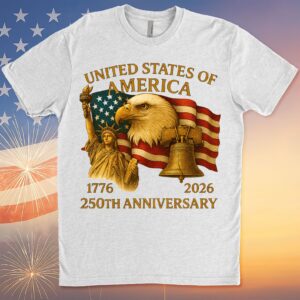 250 Years Anniversary USA Shirt | Happy 250th Birthday USA | America Anniversary 1776-2026 Bright Shirt 683037