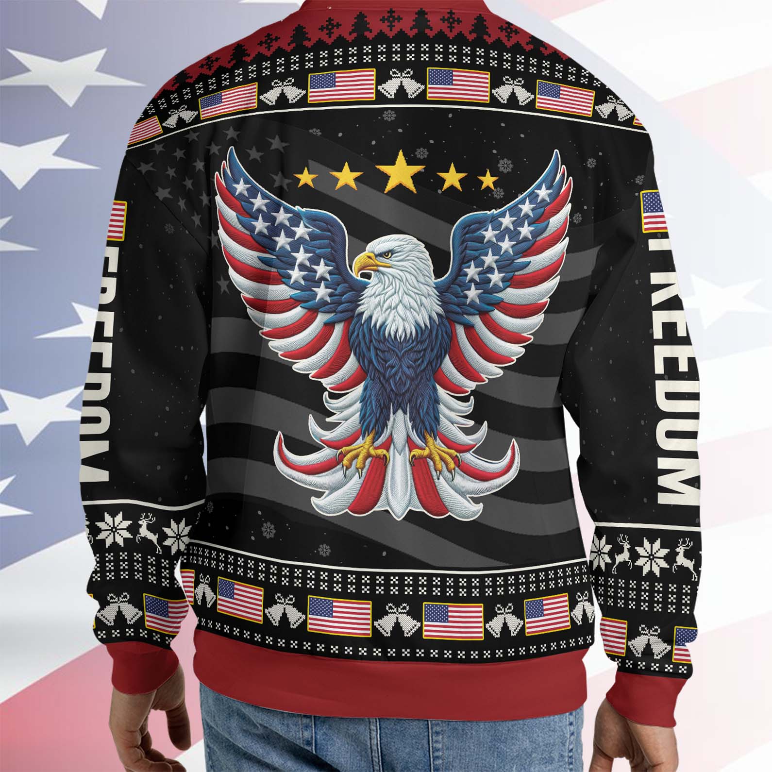 250 Years Anniversary USA Ugly Sweater, 250 Years Anniversary Christmas All-Over-Printed Sweatshirt 682812 - Image 3