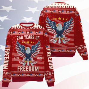 250 Years Anniversary USA Ugly Sweater, 250 Years Anniversary Christmas All-Over-Printed Sweatshirt 682812