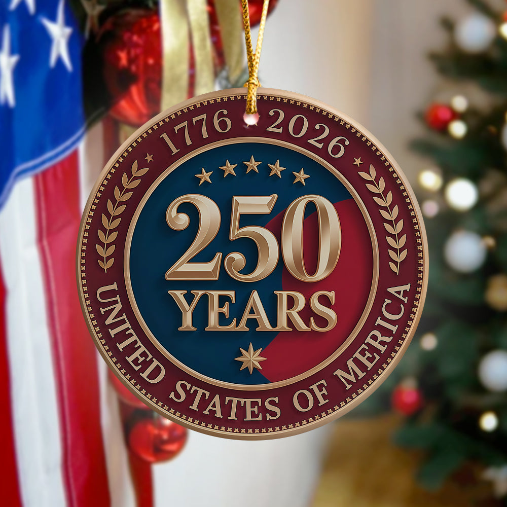 250 Years of America 1776 2026 Ceramic Ornament American Independence Day Gift CH07 896664 - Image 4