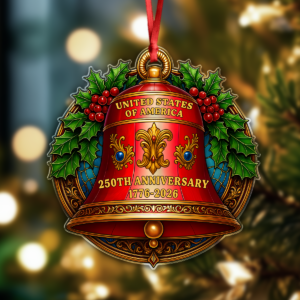 Alternative view of 250 Years of America 1776-2026 Liberty Bell Ornament Decor Gift HO82 900098