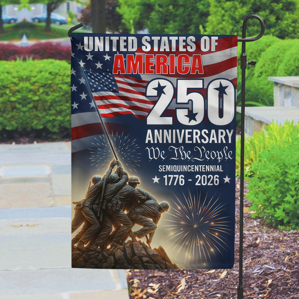250 Years of America 1776 2026 We The People Patriotic Garden Flag CH07 896978 - Image 4