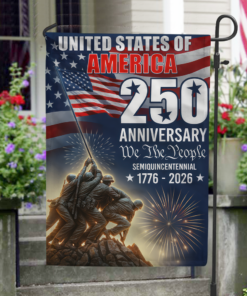250 Years of America 1776 2026 We The People Patriotic Garden Flag