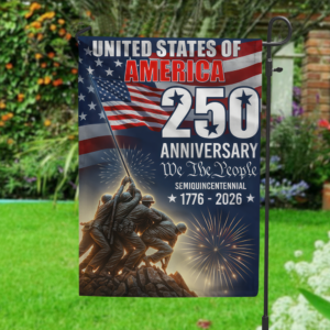 Alternative view of 250 Years of America 1776 2026 We The People Patriotic Garden Flag CH07 896978