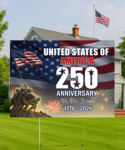 250 Years of America 1776 2026 We The People Patriotic Yard Sign