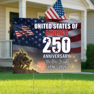 Alternative view of 250 Years of America 1776 2026 We The People Patriotic Yard Sign CH07 896974