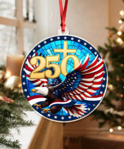 Alternative view of 250 Years Of America Acrylic Ornament American Independence Day Gift