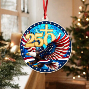 Alternative view of 250 Years Of America Acrylic Ornament American Independence Day Gift HA75 897116