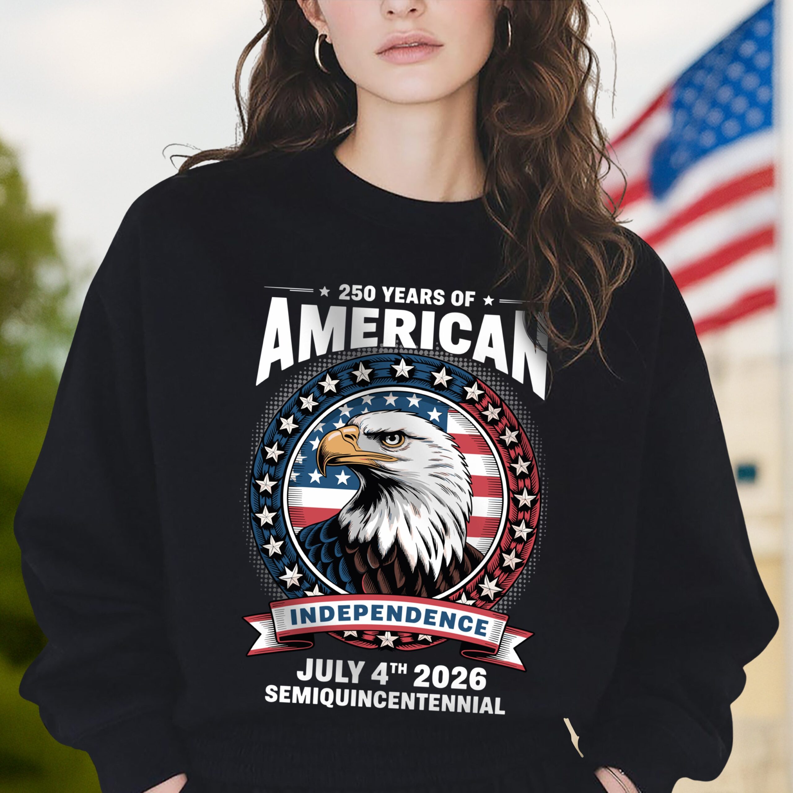 250 Years of America Anniversary Independence Day 2026 Dark Shirt CH07 896698 - Image 5