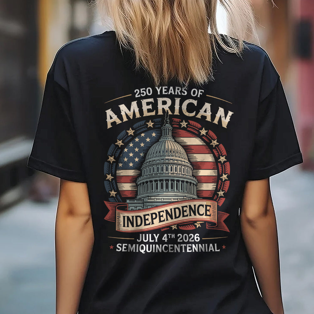 250 Years Of America Back Shirt TH10 894653 - Image 3