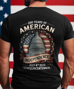 250 Years Of America Back Shirt