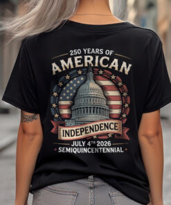 Alternative view of 250 Years Of America Back Shirt