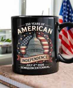 Alternative view of 250 Years Of America Black Mug