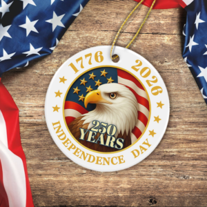 Alternative view of 250 Years Of America Ceramic Ornament Independence Day Gift HA75 897846