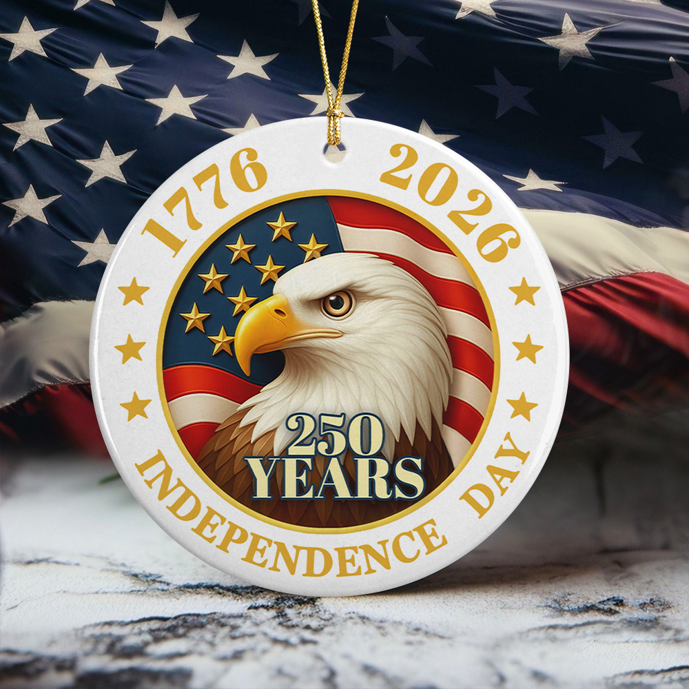250 Years Of America Ceramic Ornament Independence Day Gift HA75 897846 - Image 3