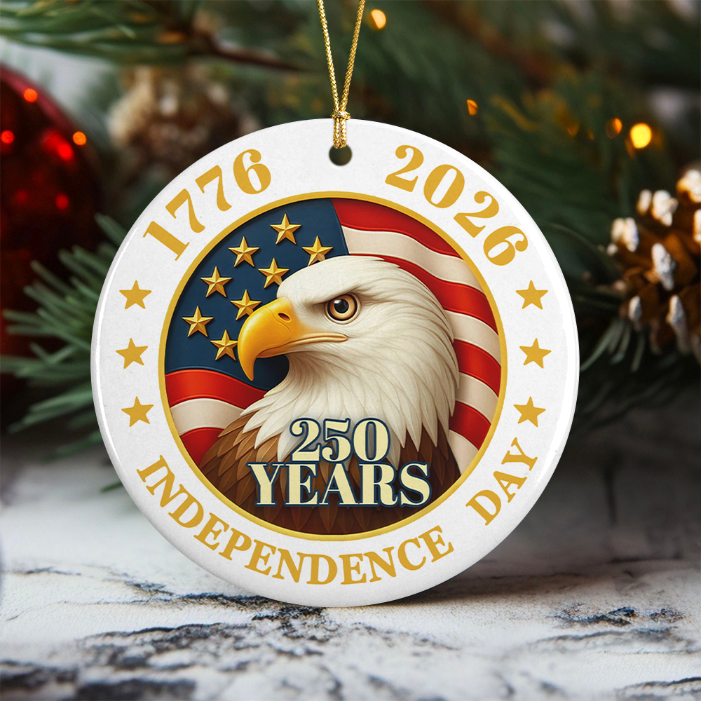 250 Years Of America Ceramic Ornament Independence Day Gift HA75 897846 - Image 5