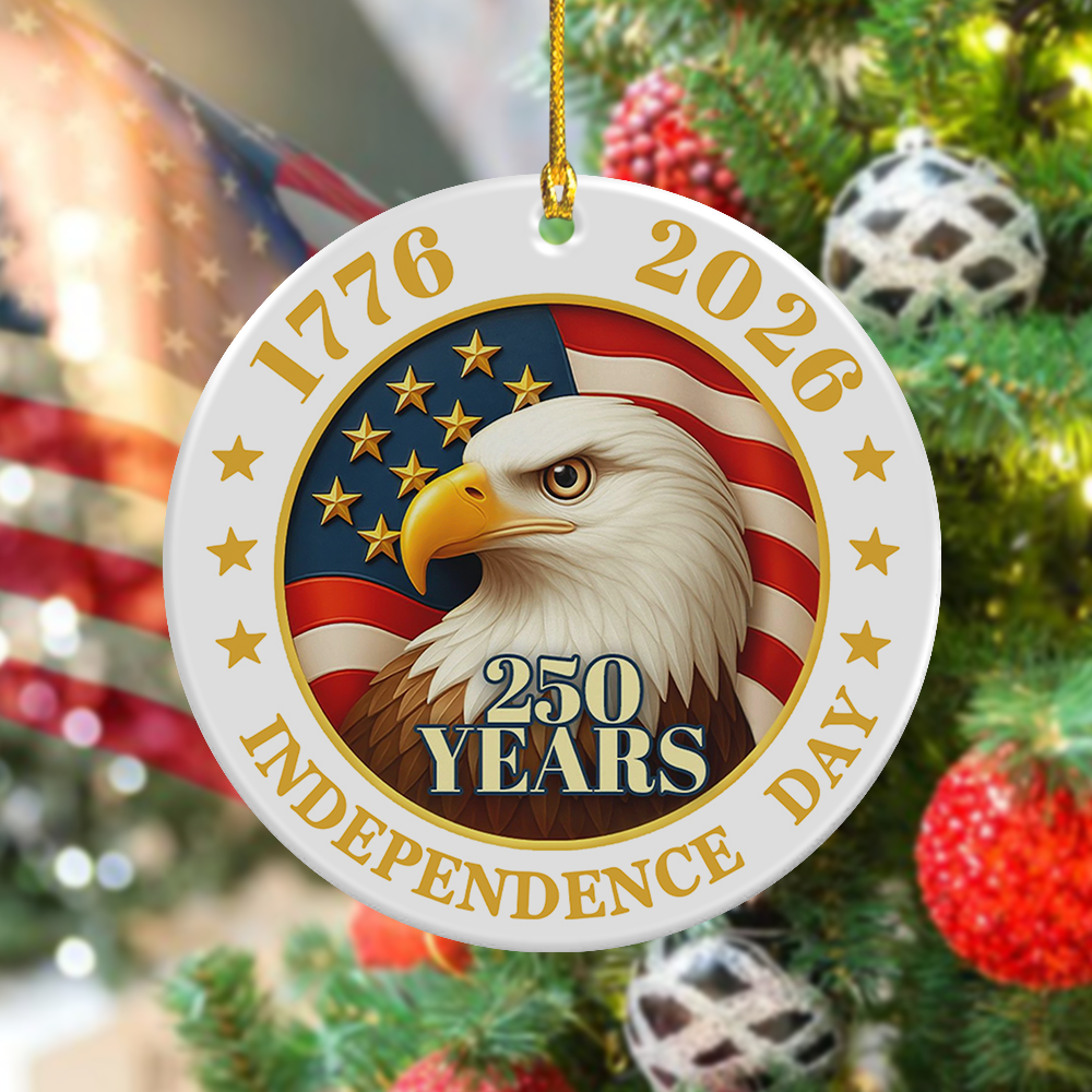 250 Years Of America Ceramic Ornament Independence Day Gift HA75 897846 - Image 4