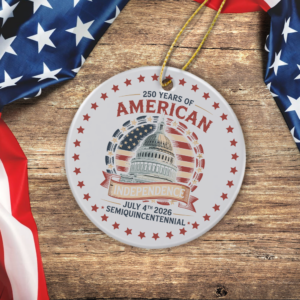 Alternative view of 250 Years Of America Ceramic Ornament TH10 894663