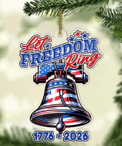 250 Years of America Ornament | 1776-2026 Liberty Bell Decoration | Patriotic Ornament | 250 USA Anniversary Independence Day Gift