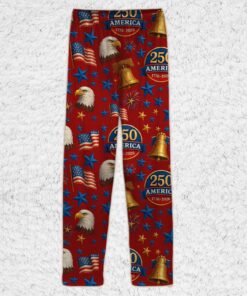 Alternative view of 250 Years of America Pajamas, 250th Anniversary Pajamas, Pajamas For Christmas