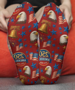 Alternative view of 250 Years of America Socks, 250th Anniversary of United States of America Socks, Socks For Christmas