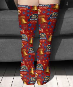 250 Years of America Socks, 250th Anniversary of United States of America Socks, Socks For Christmas