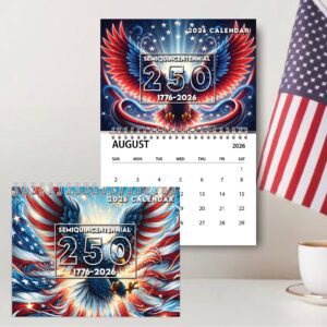 250 Years of America Wall Calendar | 250 Years of Freedom Anniversary | Celebrate 250th Birthday of USA Gift 683216