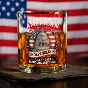 Alternative view of 250 Years Of America Whiskey Glass TH10 894657