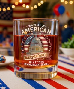 250 Years Of America Whiskey Glass