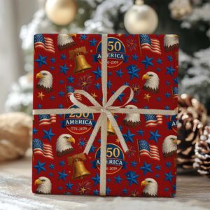 250 Years of America Wrapping Paper, 250 Years Anniversary Wrapping Paper, Wrapping Paper For Christmas 683442