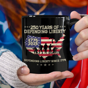 250 Years Of Defending Liberty Black Mug TH10 894683