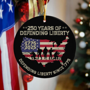 Alternative view of 250 Years Of Defending Liberty Ceramic Ornament TH10 894691