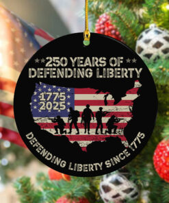 250 Years Of Defending Liberty Ceramic Ornament