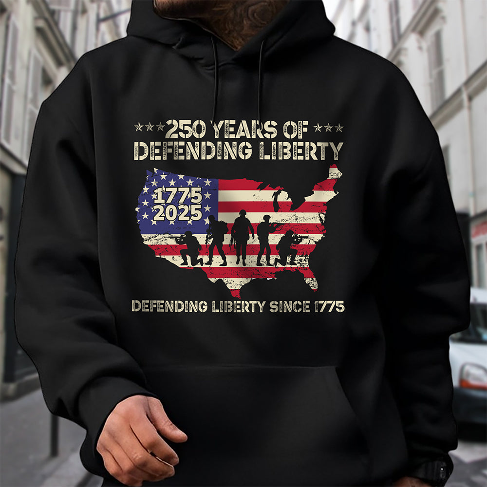 250 Years Of Defending Liberty Front Shirt TH10 894681 - Image 6