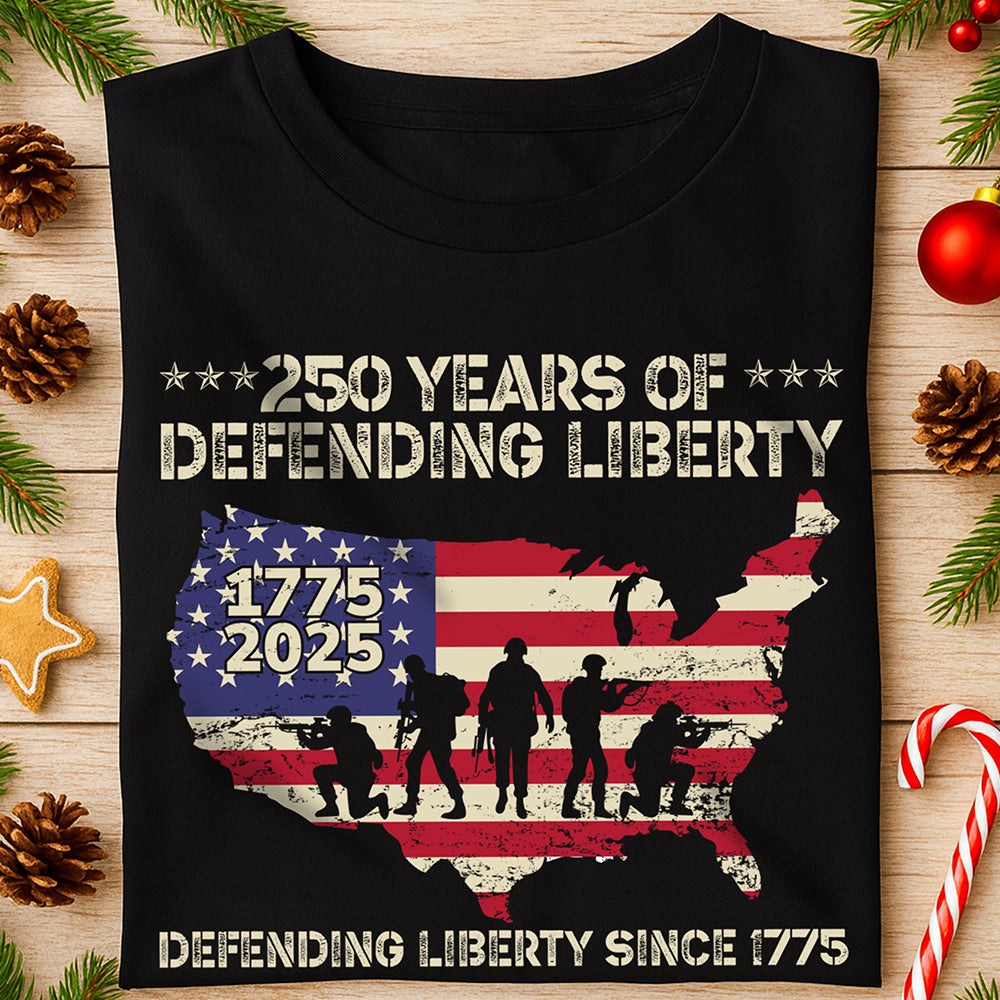250 Years Of Defending Liberty Front Shirt TH10 894681 - Image 3