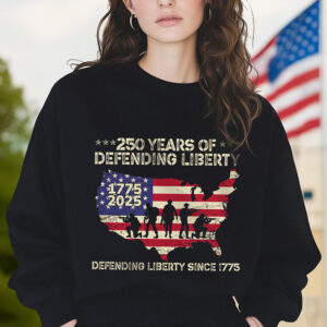 Alternative view of 250 Years Of Defending Liberty Front Shirt TH10 894681
