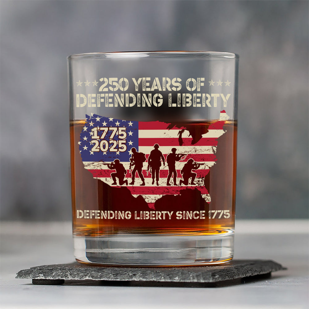 250 Years Of Defending Liberty Whiskey Glass TH10 894685 - Image 7