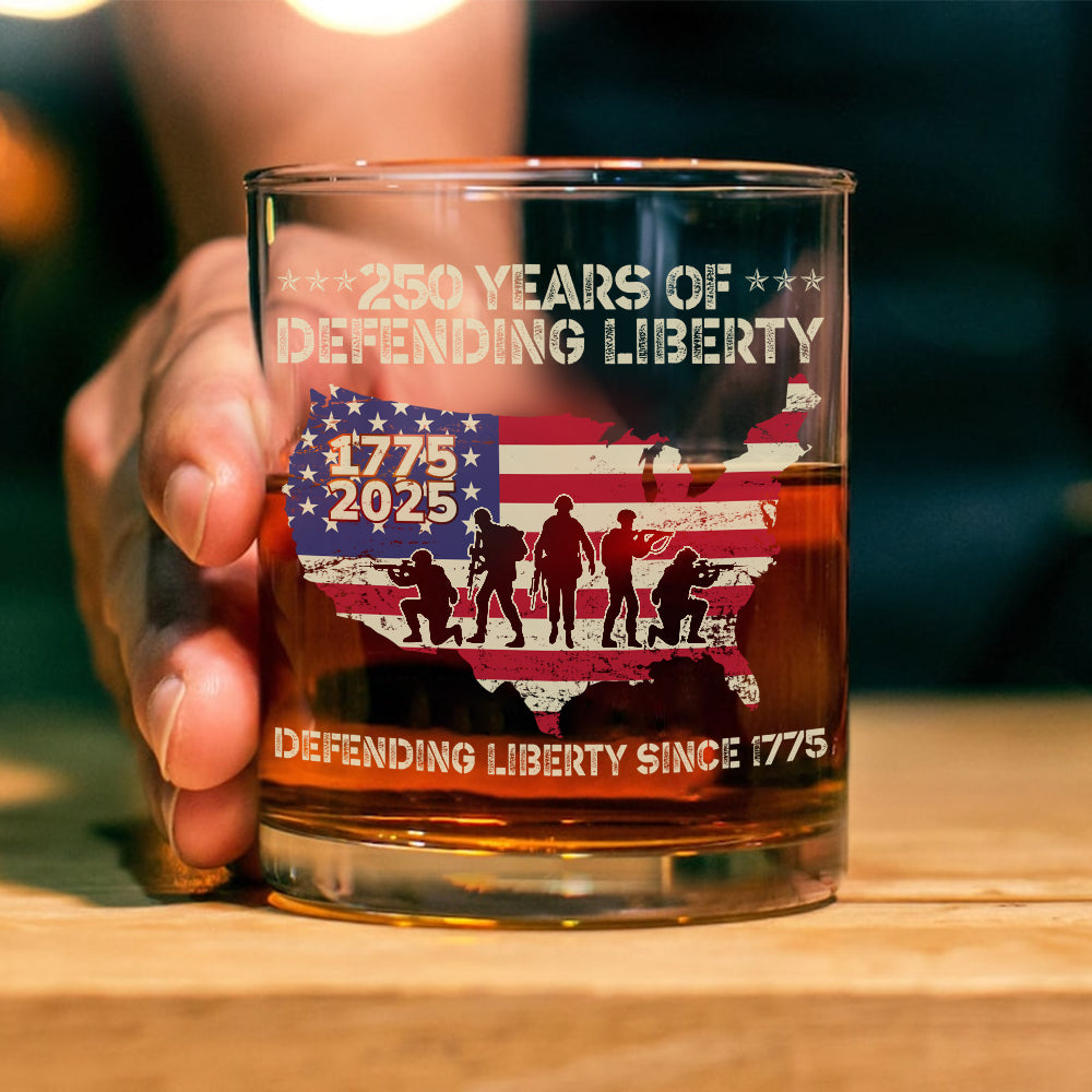 250 Years Of Defending Liberty Whiskey Glass TH10 894685 - Image 6