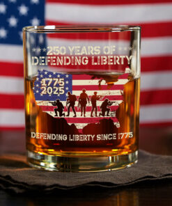 250 Years Of Defending Liberty Whiskey Glass